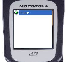 Екрана на мобиления телефон с програмата.